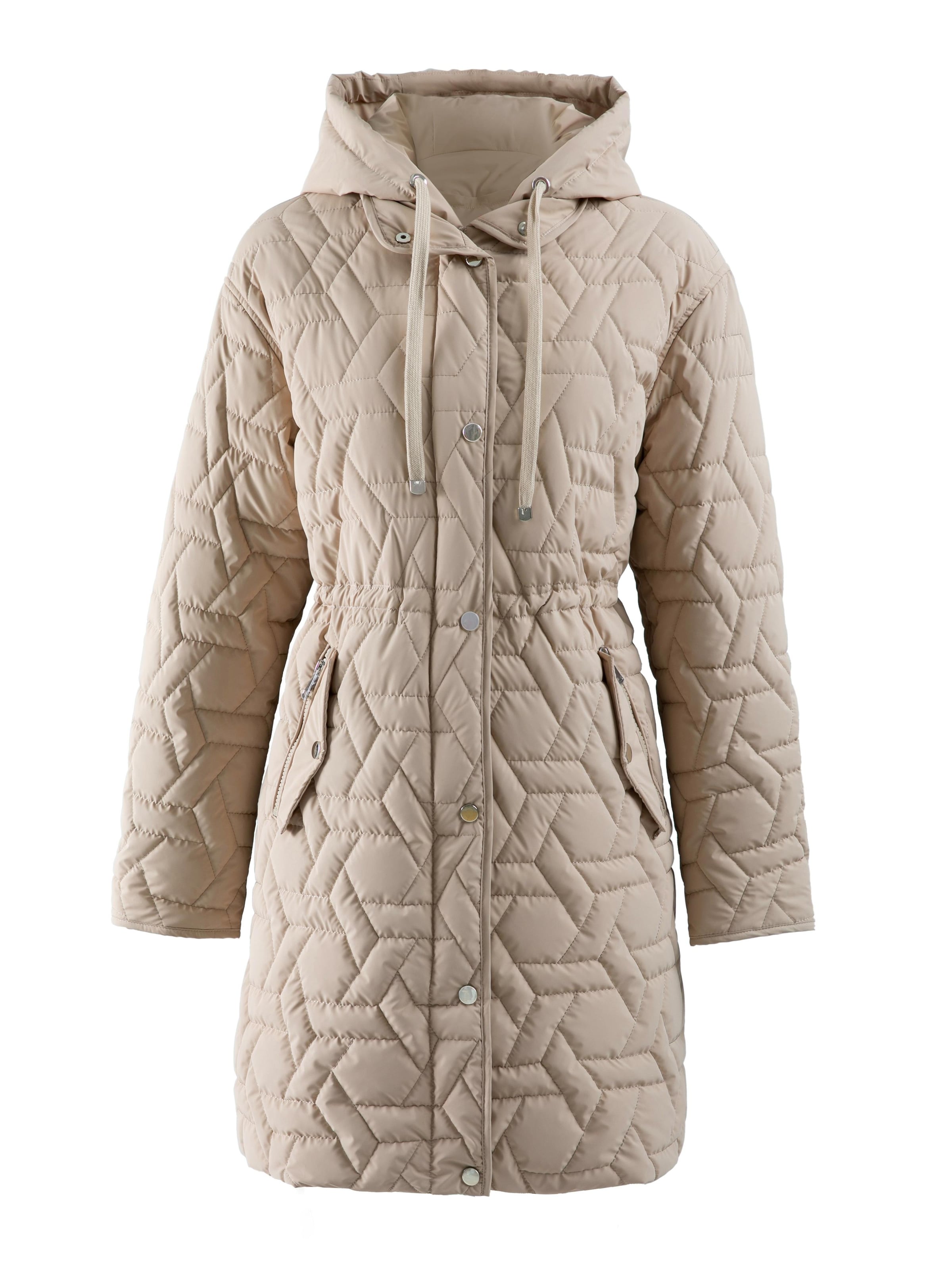 Funk since 1776 Between-Seasons Coat in Beige: front