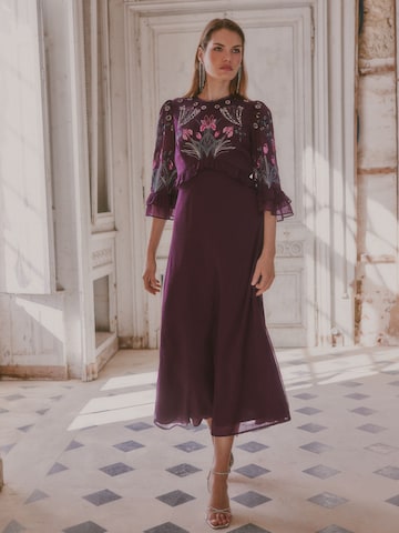 Robe love & roses en violet : devant