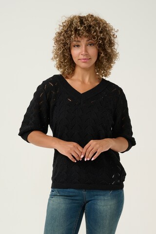 Pull-over 'Hami' Cream en noir : devant