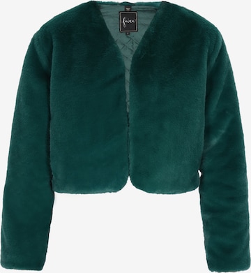 Bolero di faina in verde: frontale