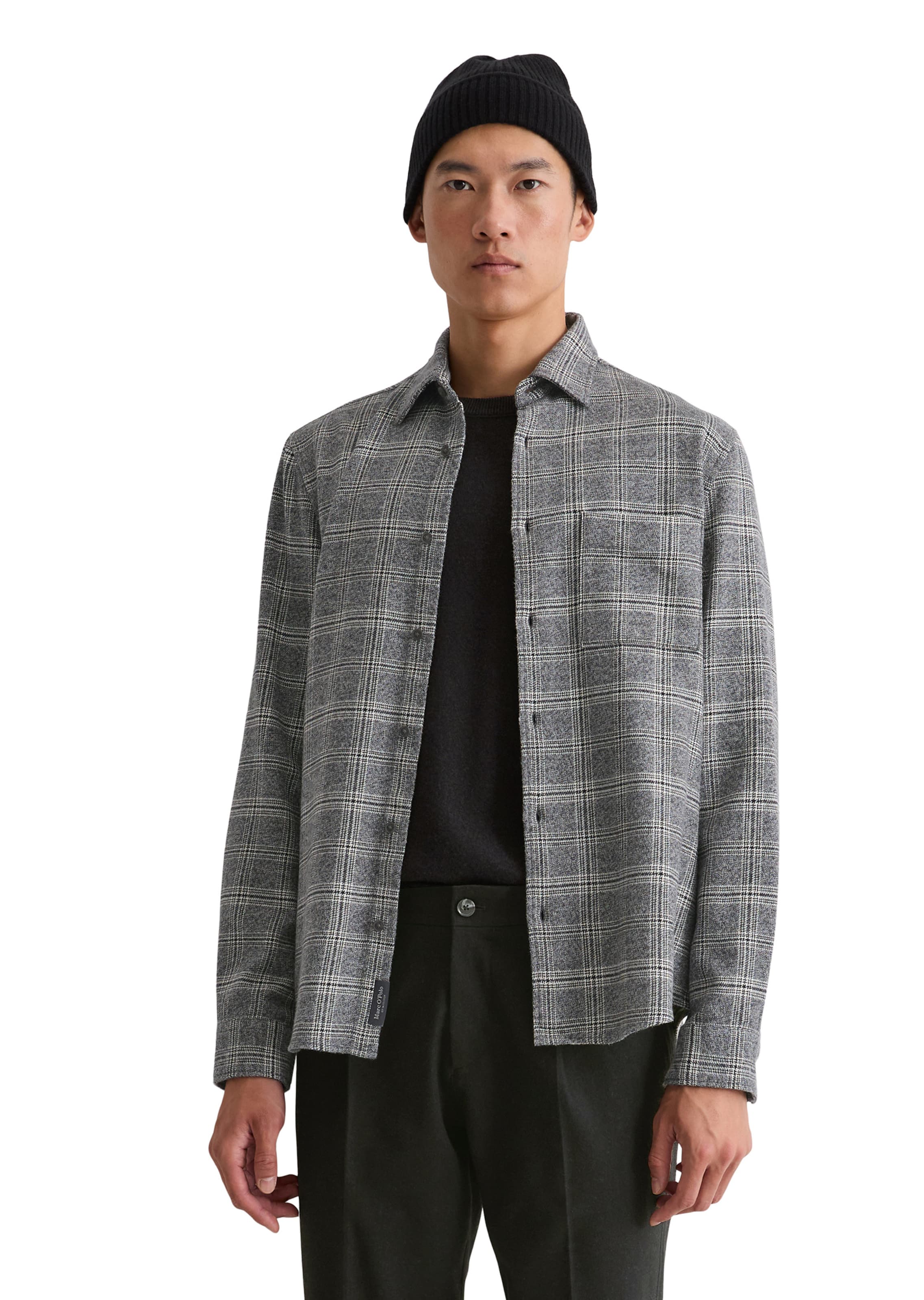 Marc O'PoloRegular Fit Košulja - siva boja: prednji dio