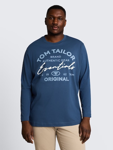 TOM TAILOR Men + Shirt in Blue: front