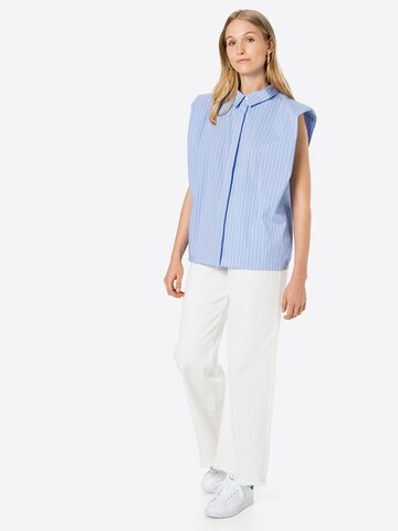 Bardot Blouse in Blue