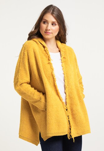 IZIA Knit Cardigan in Yellow: front