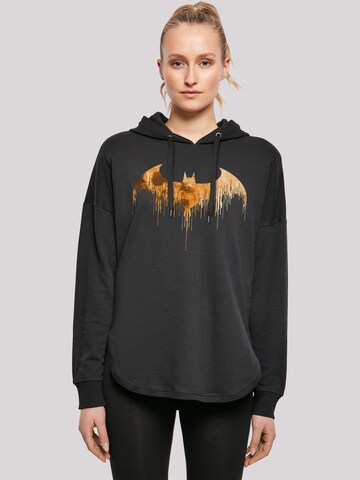 F4NT4STIC Sweatshirt 'DC Comics Batman Arkham Knight Halloween Moon Mond Logo Fill' in Zwart: voorkant