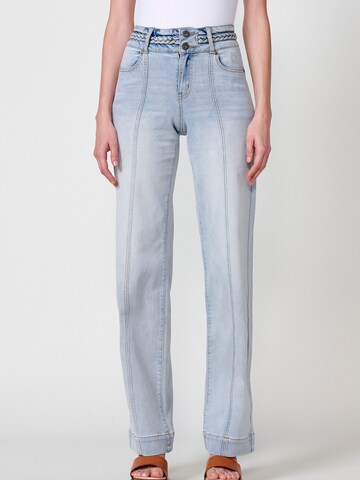 Loosefit Jean KOROSHI en bleu : devant