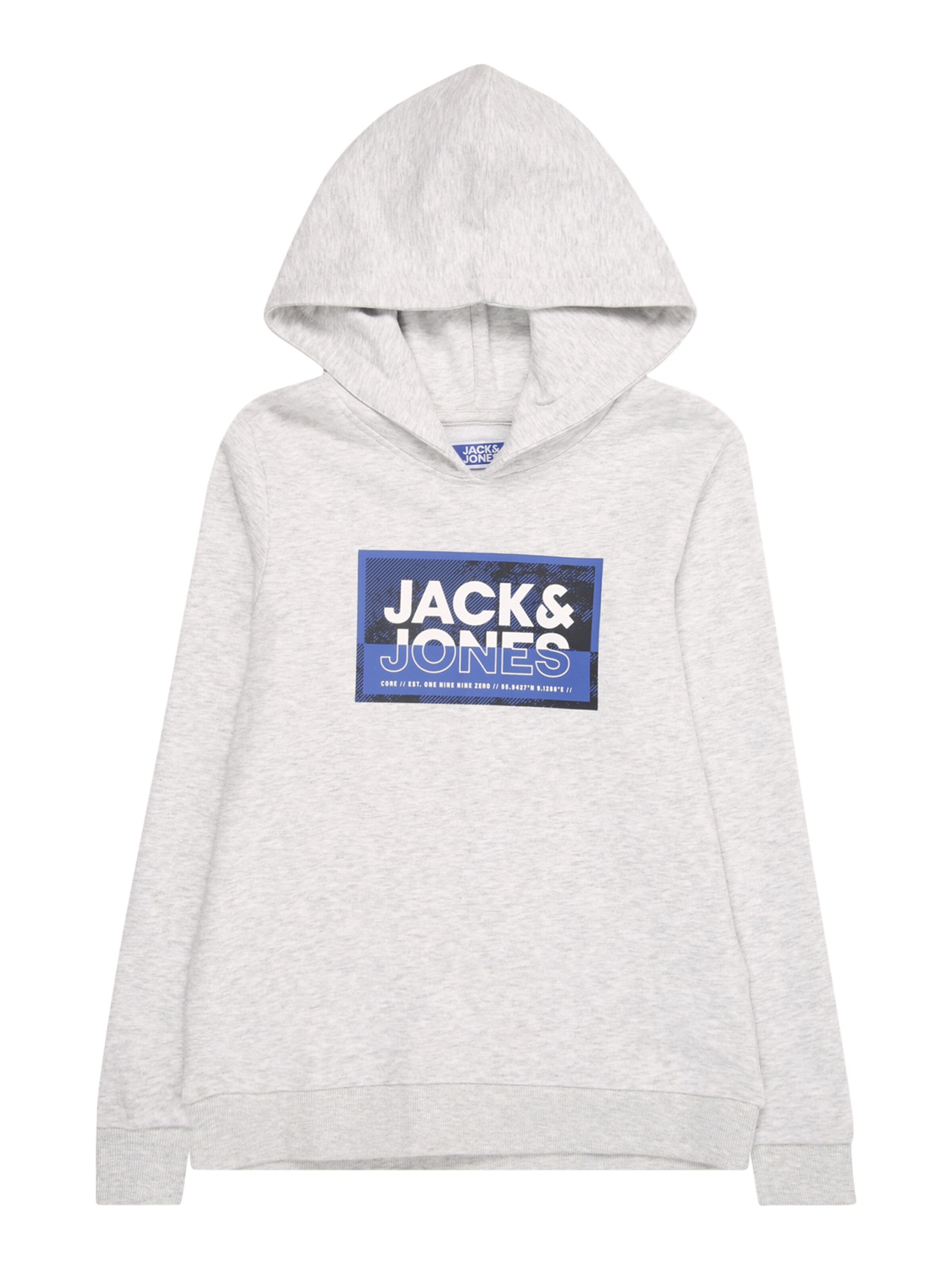 Jack & Jones Junior Sweatshirt 'JCOLogan' in Wit: voorkant