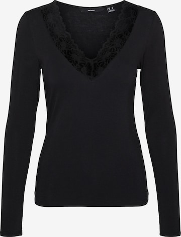 VERO MODA Shirt 'ROSA' in Zwart: voorkant