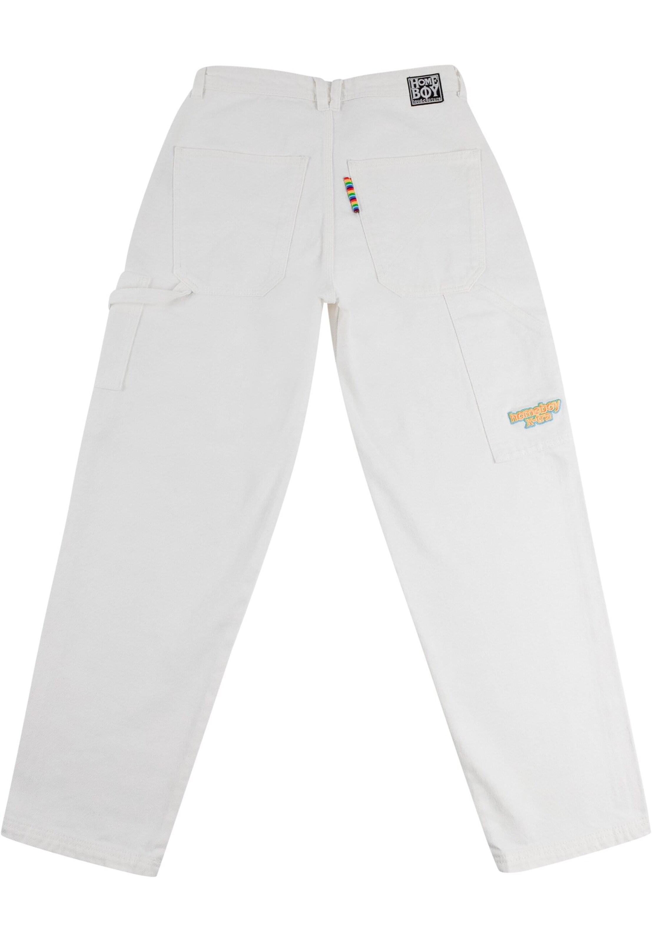 HOMEBOY Loosefit Farkut 'X-tra' värissä valkoinen