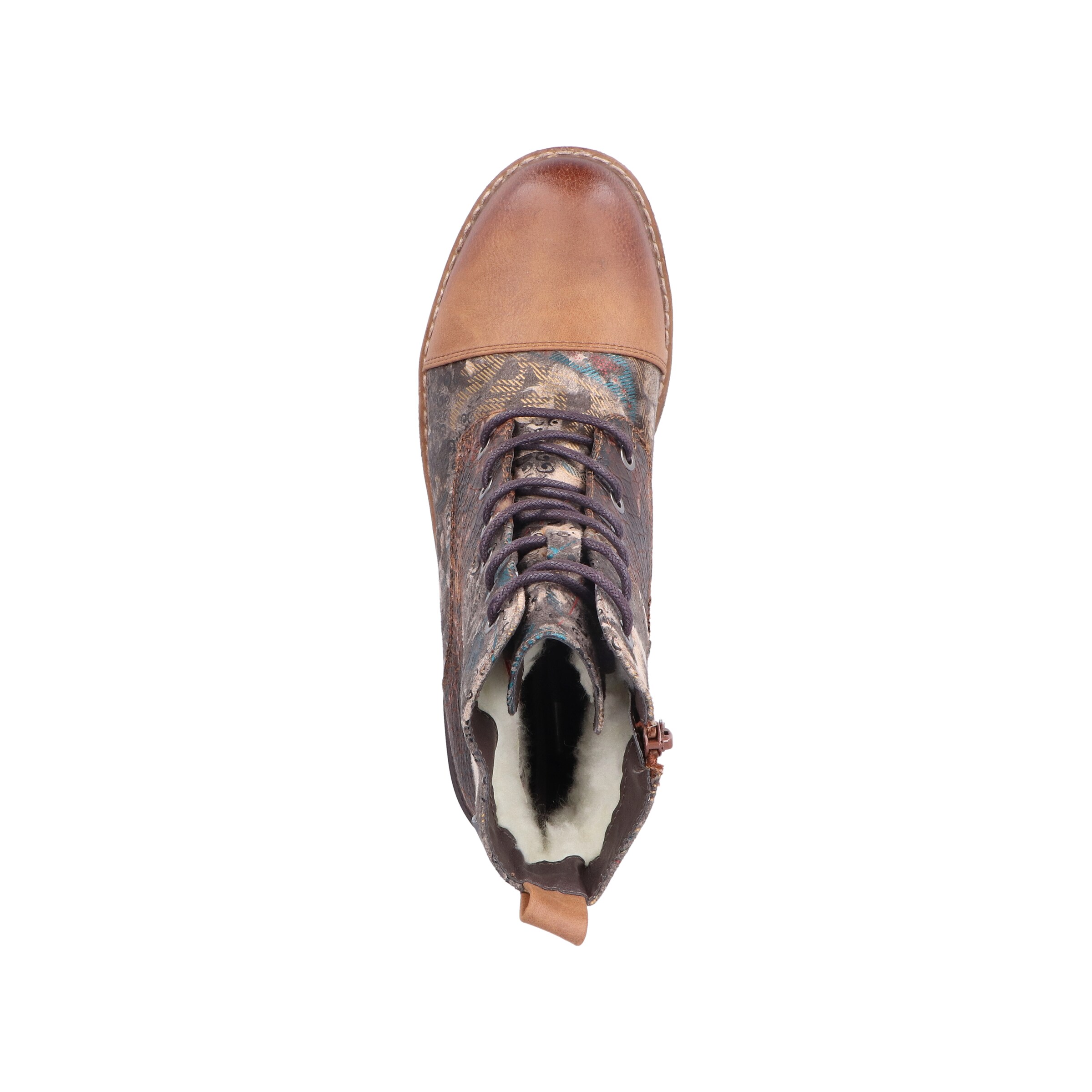 Bottes à lacets Rieker en mélange de couleurs