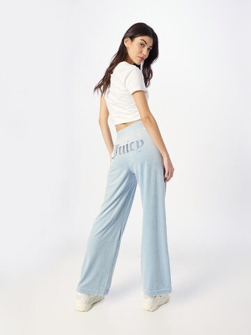 Juicy Couture White Label Szeroka nogawka Spodnie 'MAY' w kolorze niebieski