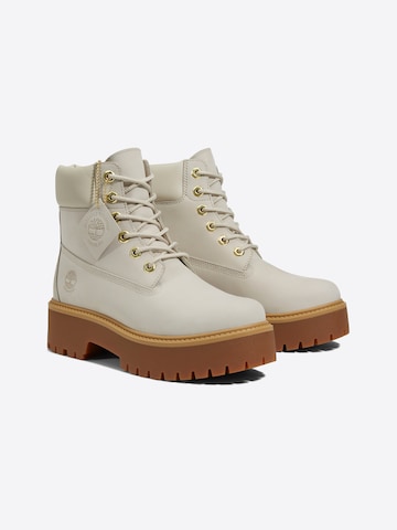 TIMBERLAND Stövlett med snörning i vit