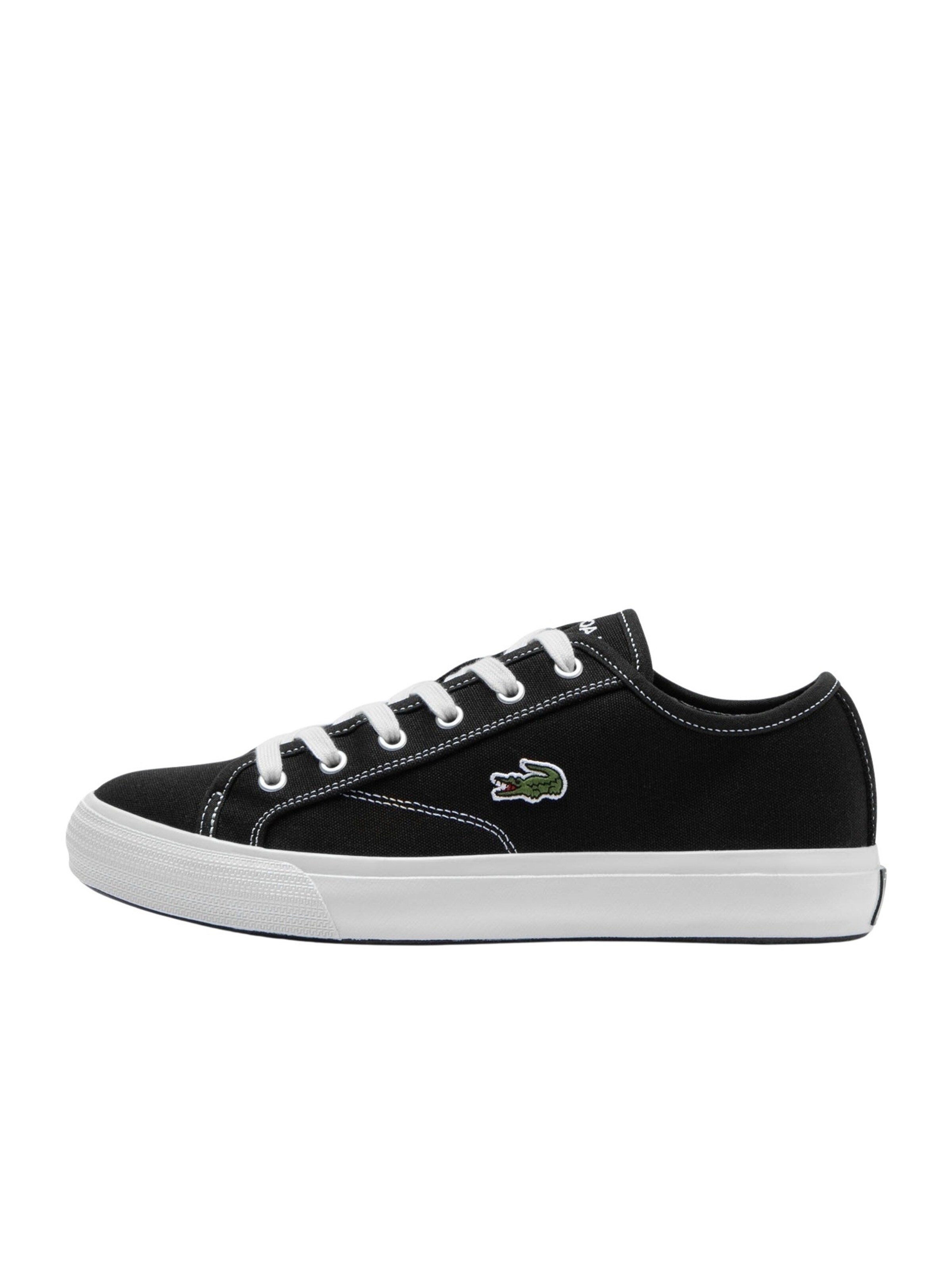 LACOSTE Sneakers laag 'Backcourt' in Zwart: voorkant