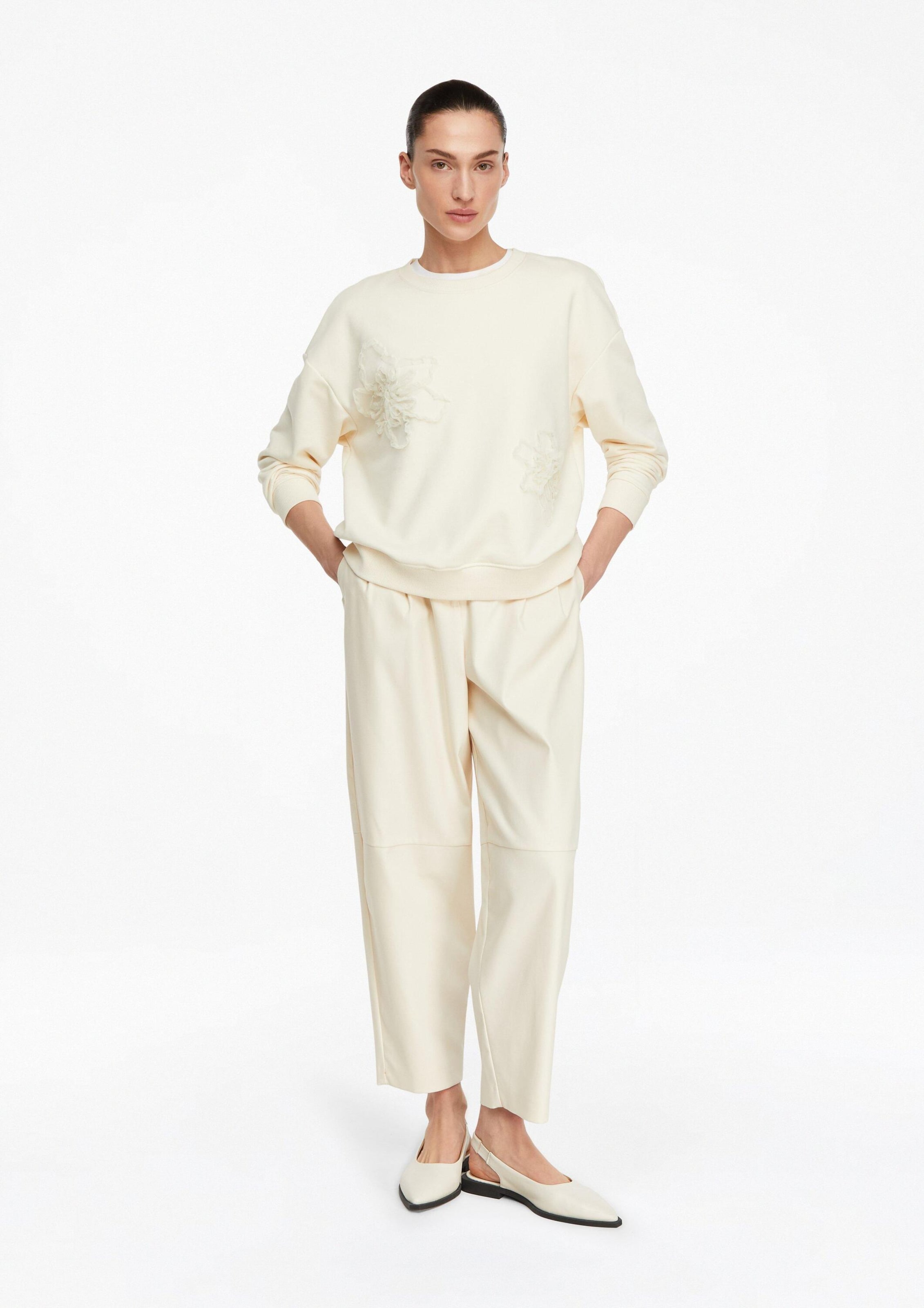 COMMA Sweatshirt in Beige