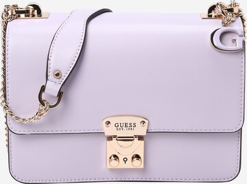 GUESS - Mala de ombro 'ELIETTE' em roxo: frente