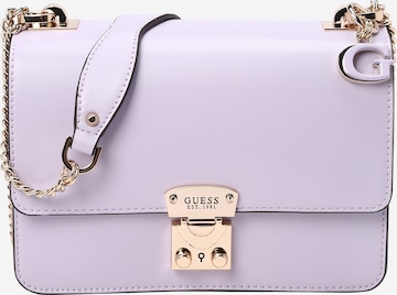 GUESS - Mala de ombro 'ELIETTE' em roxo: frente