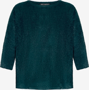 Betty Barclay Basic-Pullover mit U-Boot-Ausschnitt in Grün: Vorderseite