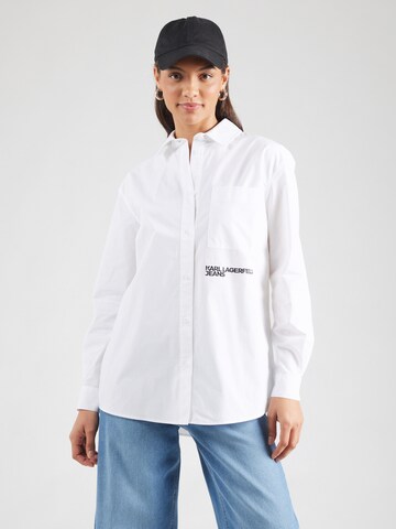 Chemisier KARL LAGERFELD JEANS en blanc : devant