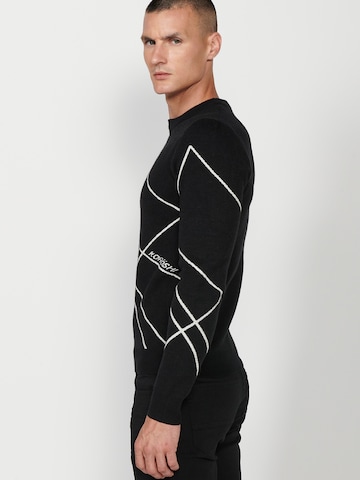 KOROSHI Pullover 'Punto' i sort
