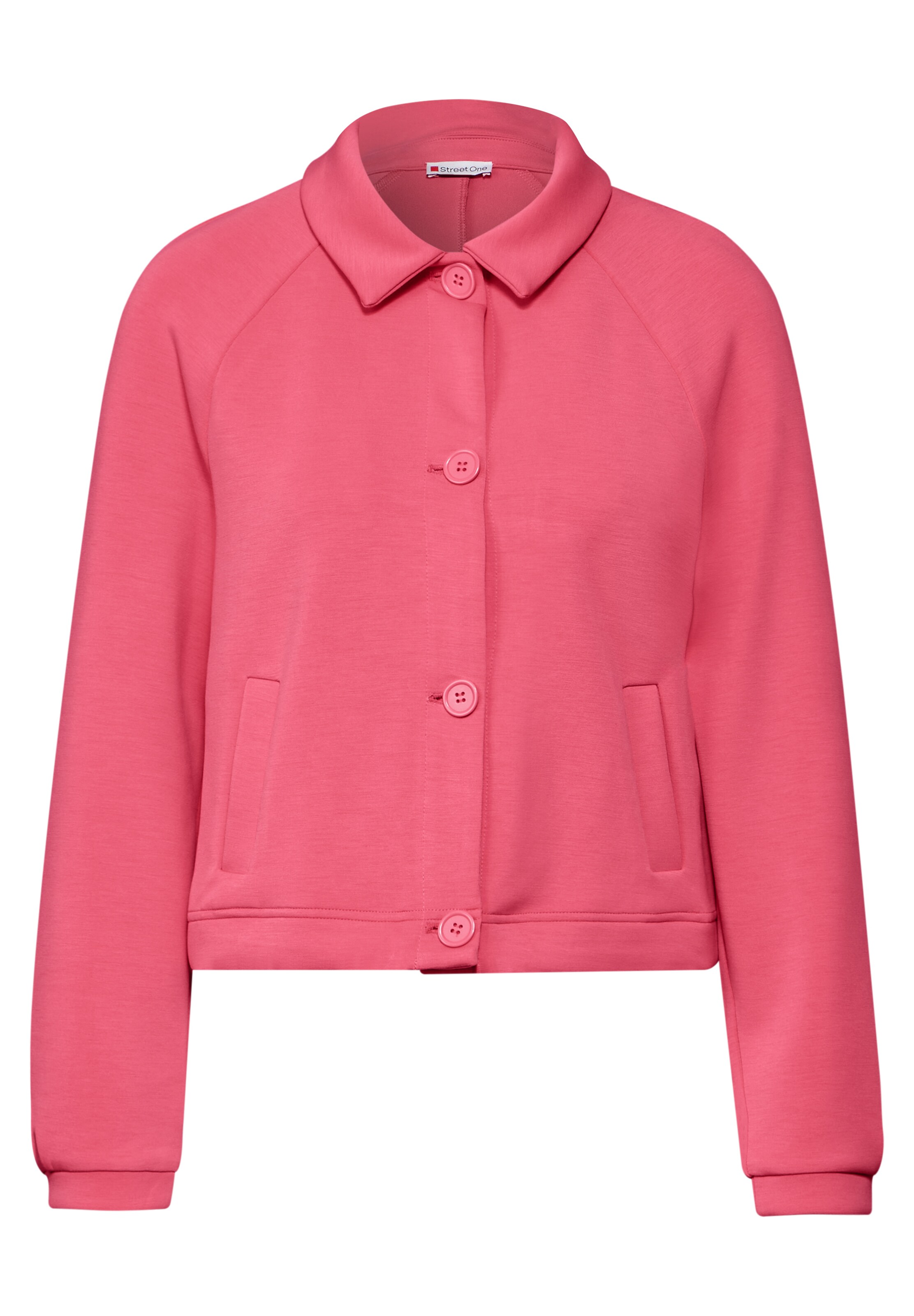 STREET ONE Sweatjacke in Rosa ABOUT YOU