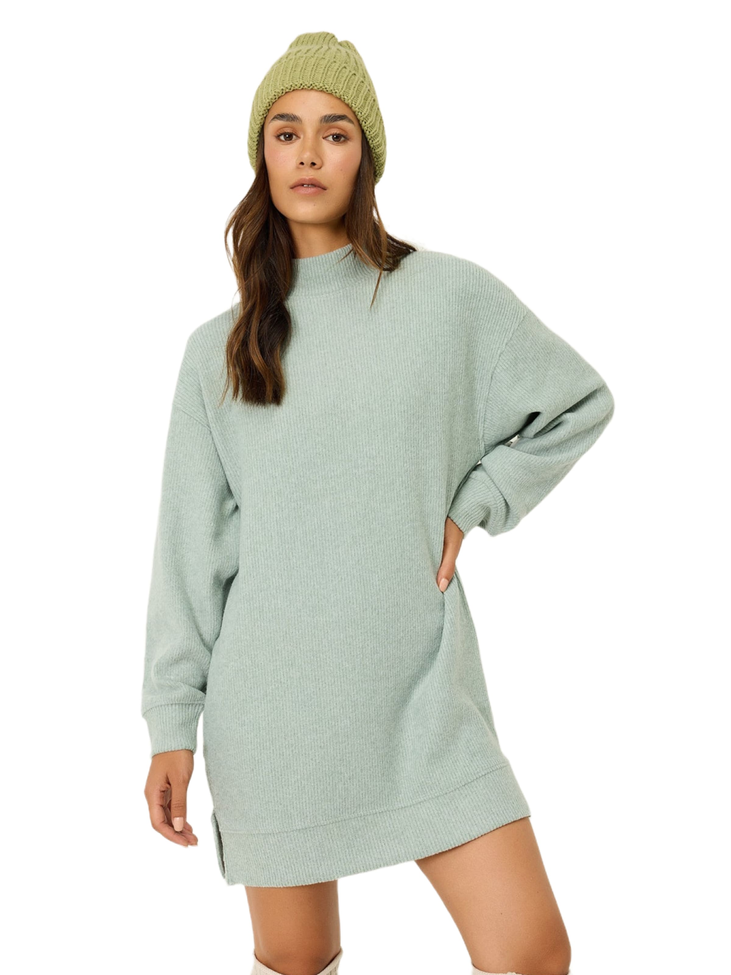 No Matter What Kleid in Grün: Vorderseite