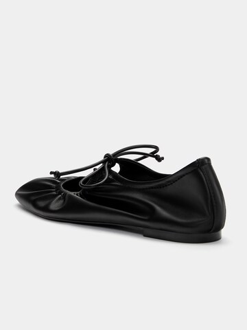 Ballerines à lanières Pull&Bear en noir