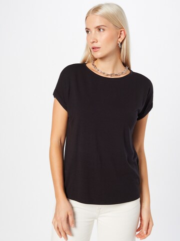 T-shirt QS en noir : devant