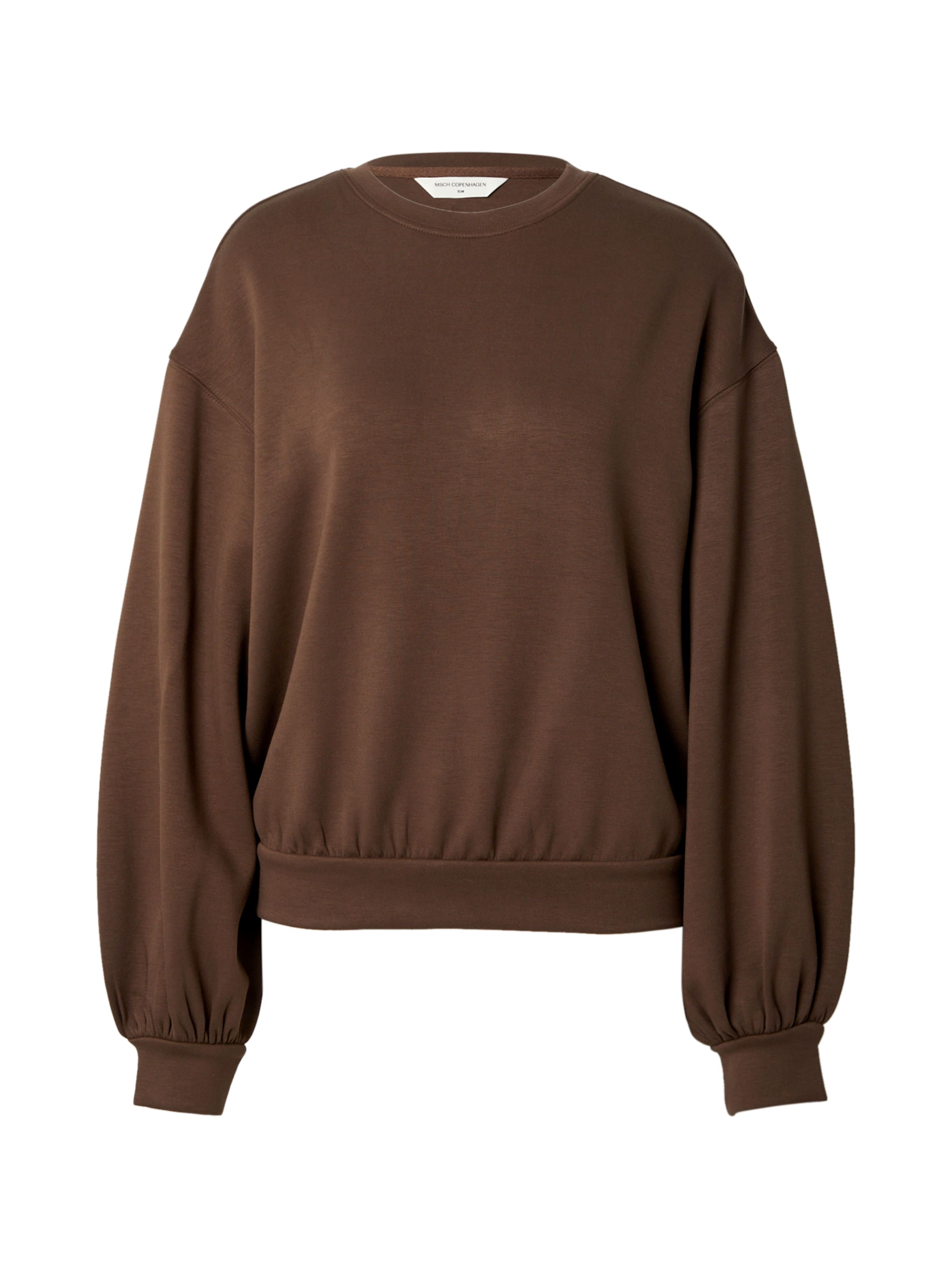MSCH COPENHAGEN Sweatshirt 'Brionna Ima Q' in Braun: Vorderseite