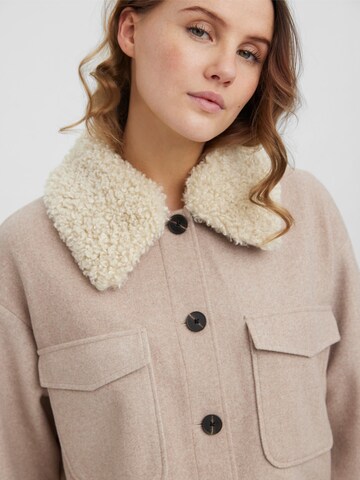 VERO MODA Between-Seasons Coat 'Ollie' in Brown