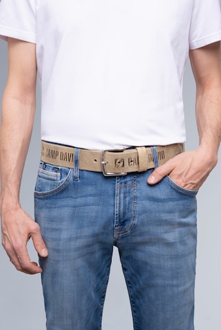 CAMP DAVID Belt in Beige: front