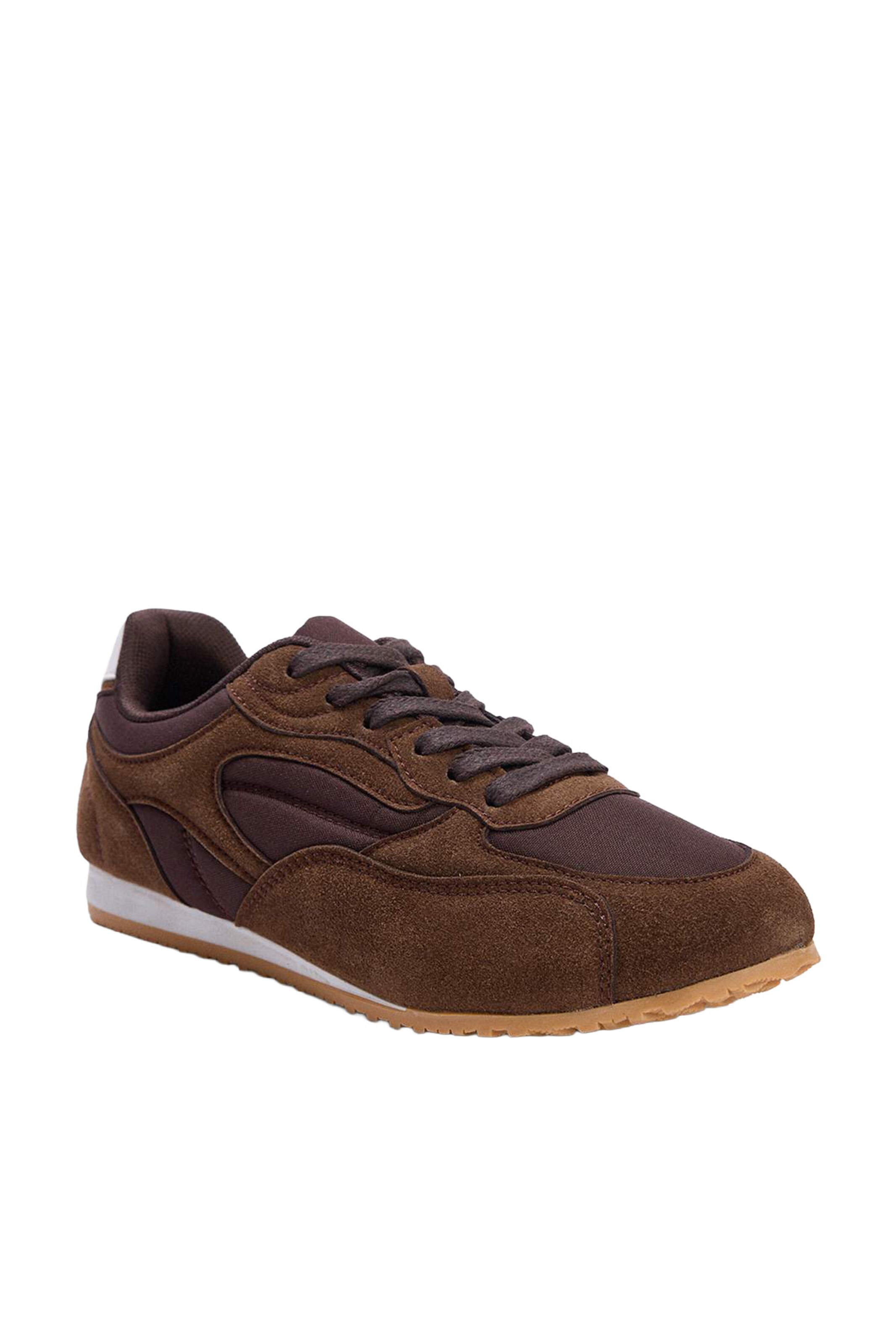 Trendyol - Zapatillas deportivas bajas en marrón: frente
