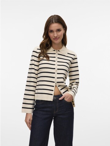 VERO MODA Gebreid vest 'VMHanna' in Beige: voorkant