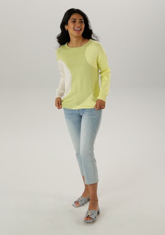 Aniston SELECTED Sweater in Green: front