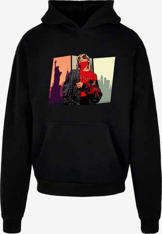 Merchcode Sweatshirt 'Grand Red Girl' in Schwarz: predná strana