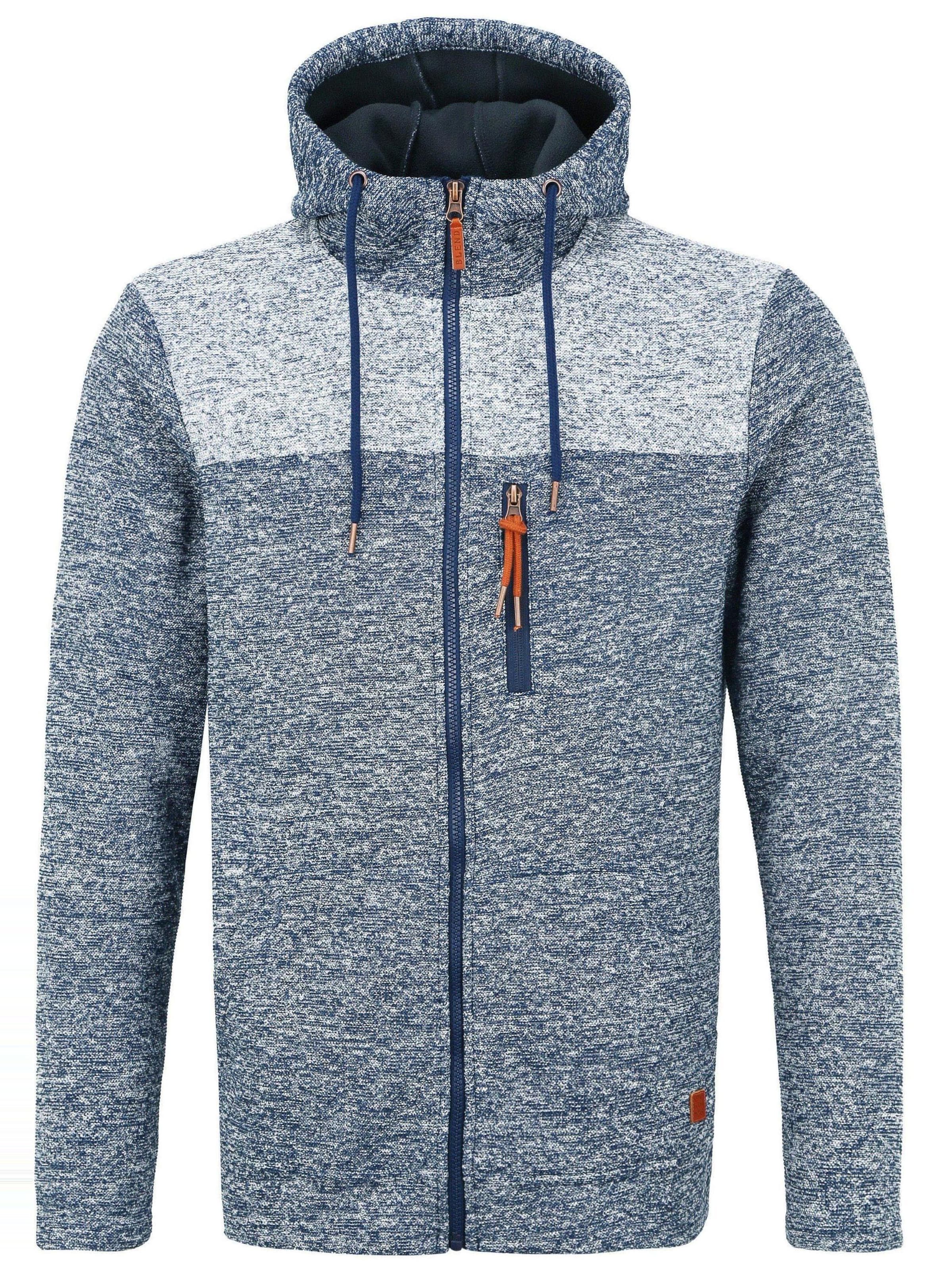 BLEND Fleecejacke 'BHPinheiro' in Blau: Vorderseite