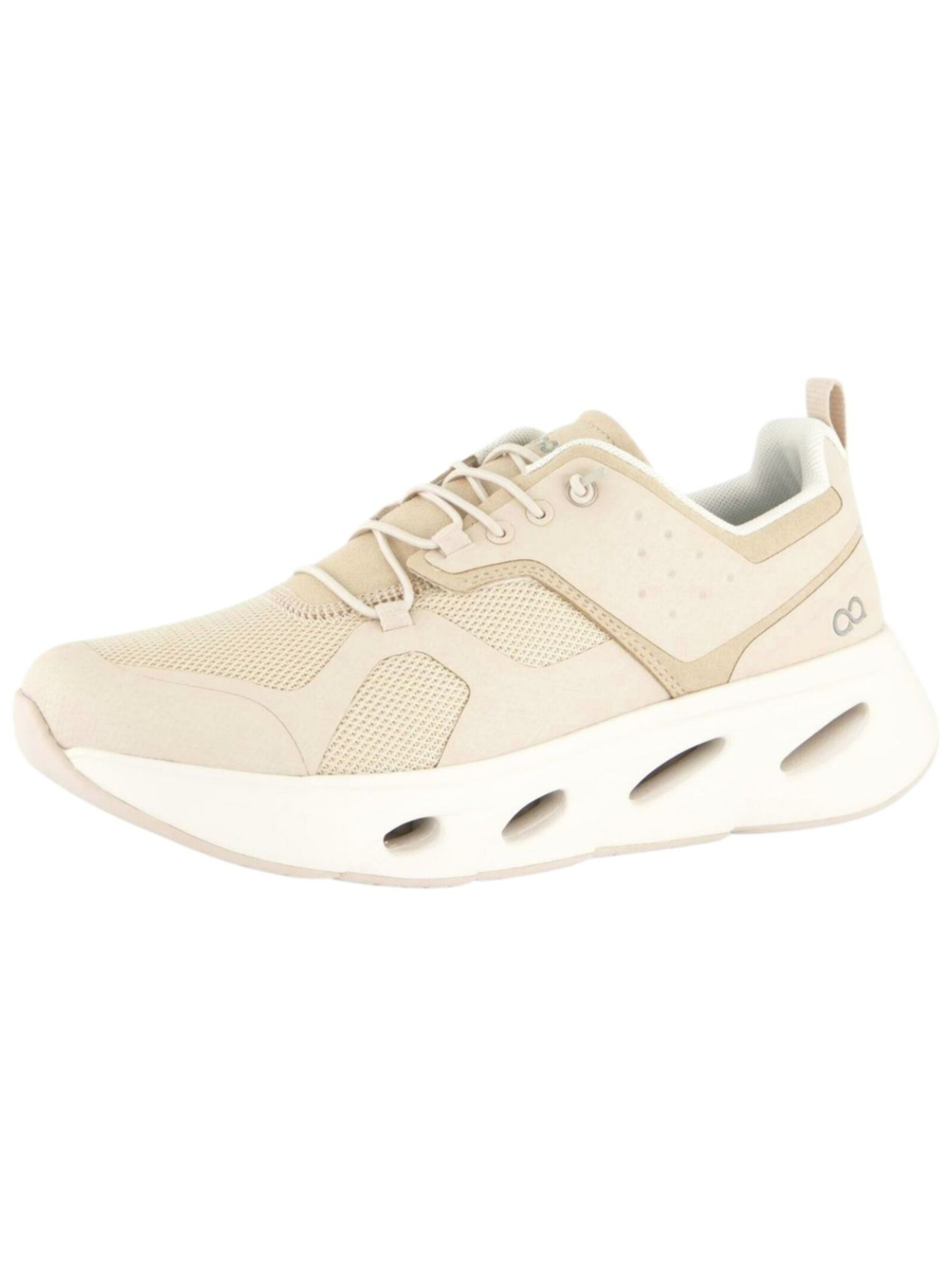Tenhaag Platform trainers in Beige: front