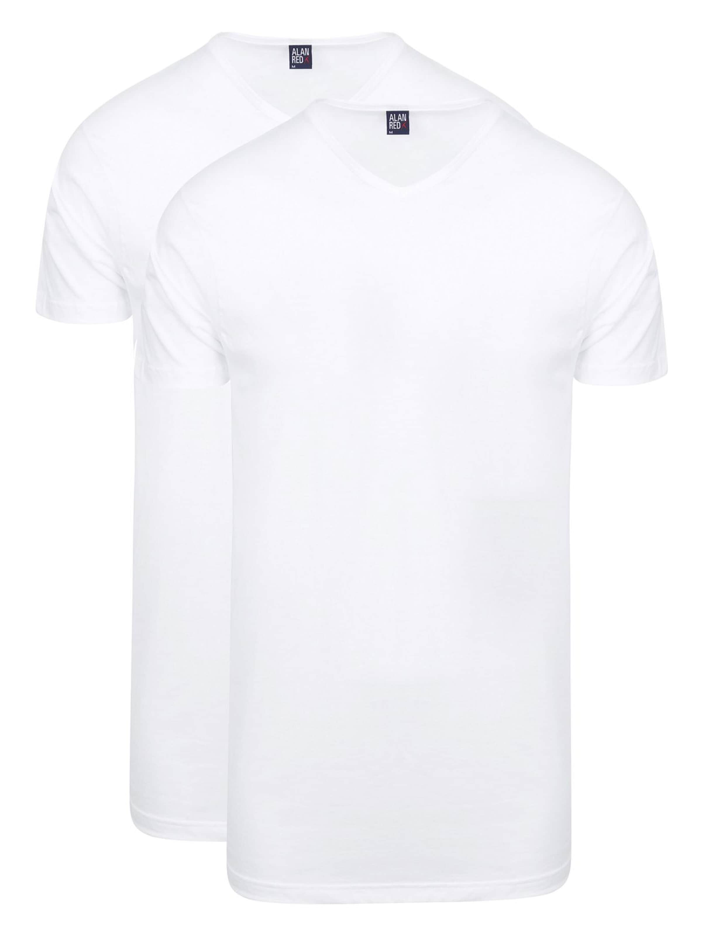 alan red Shirt 'Vermont' in Wit: voorkant