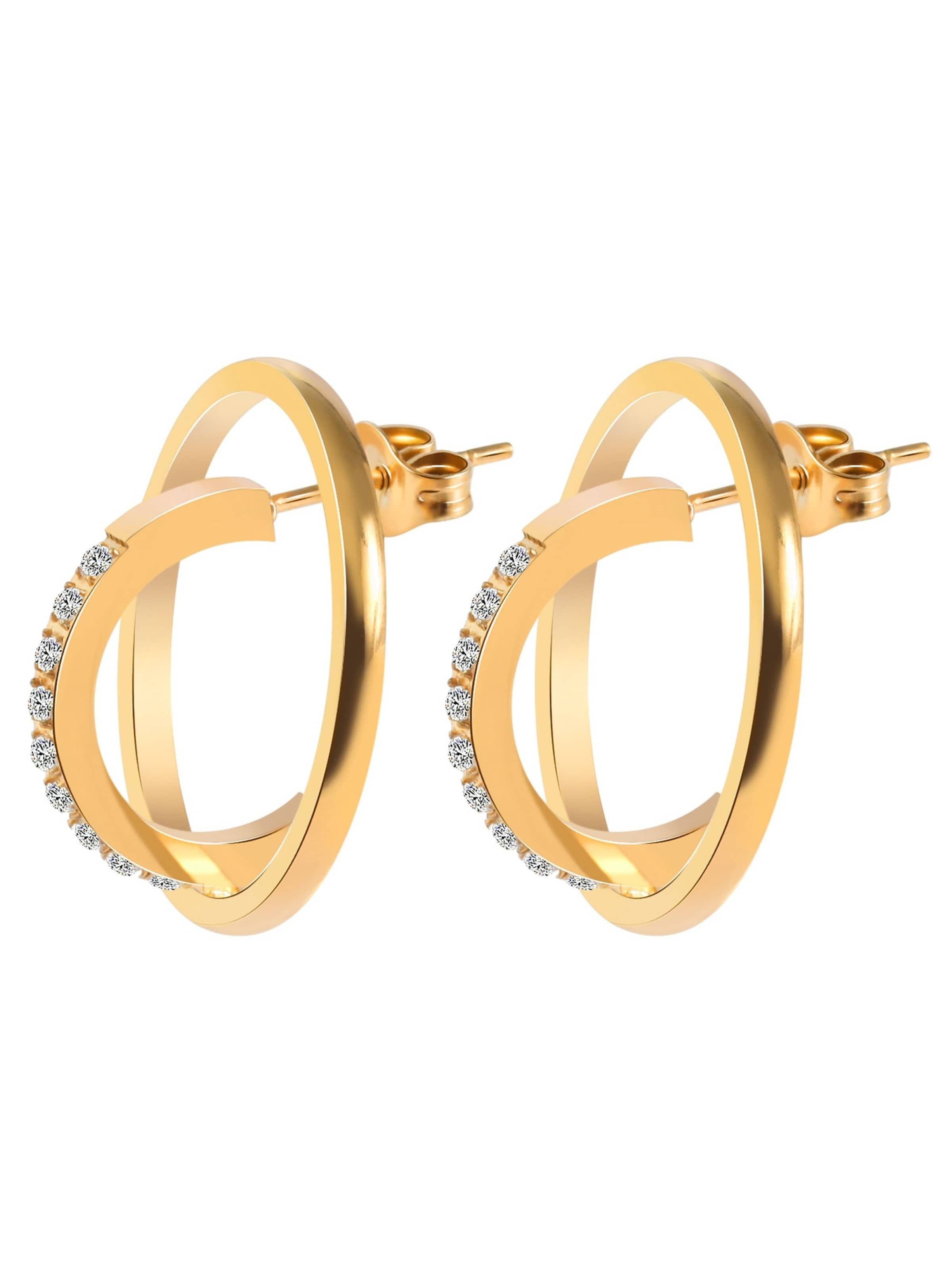Akzent Earrings 'Melinda, langlebig' in Gold