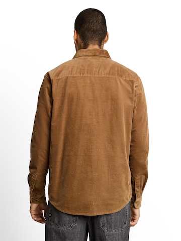 TOM TAILOR DENIM Regular fit Overhemd in Bruin