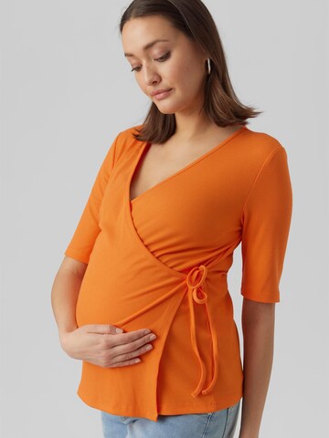 T-shirt 'Alaia' MAMALICIOUS en orange