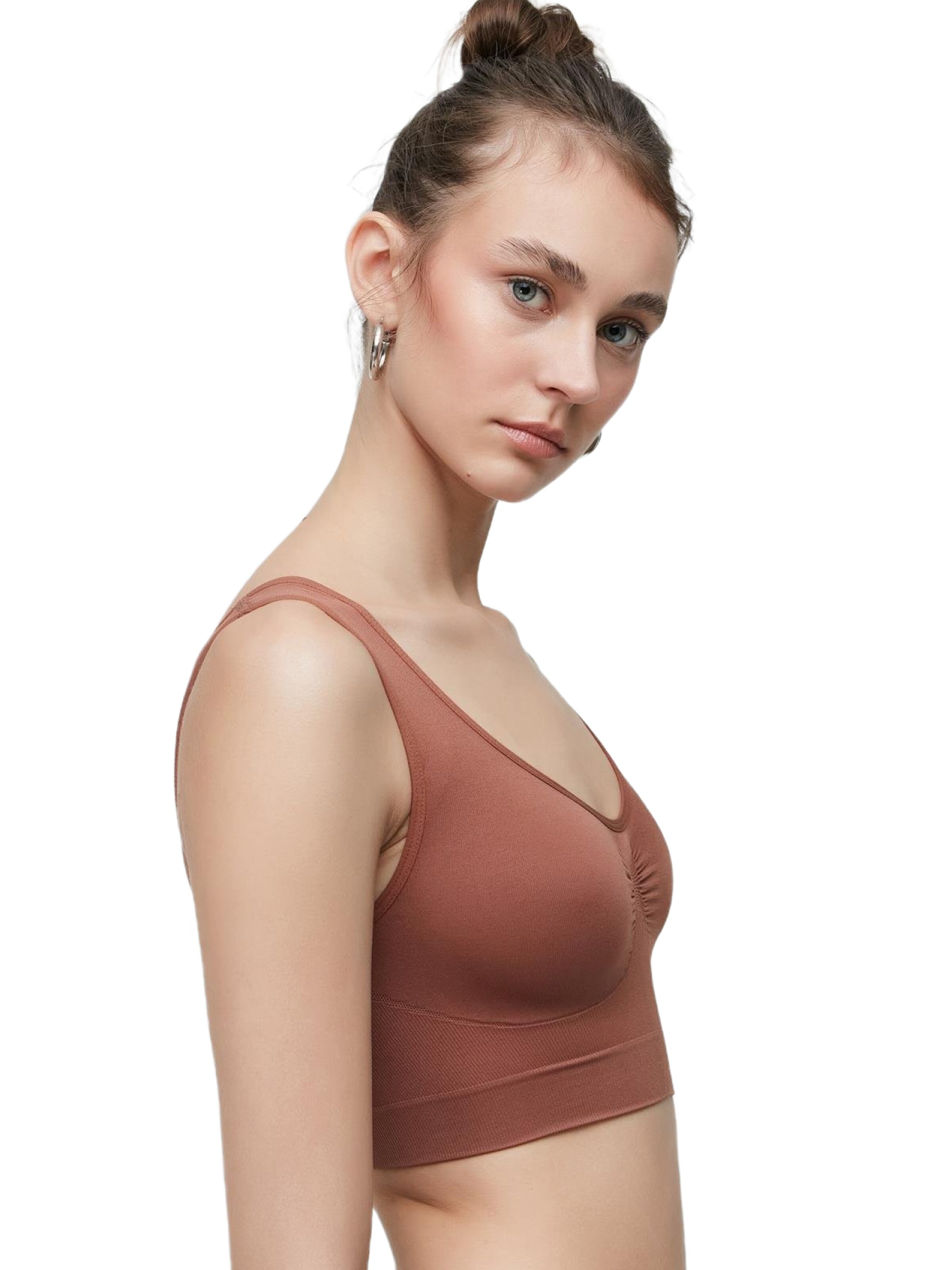 C&City Bralette Bra in Brown