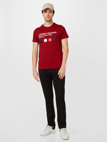 TOMMY HILFIGER T-Shirt in Rot