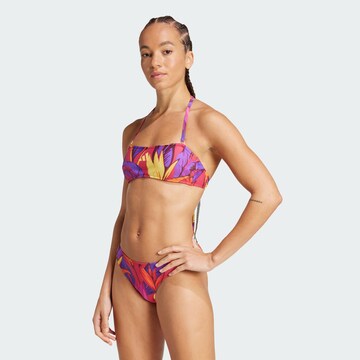 ADIDAS SPORTSWEAR Bandeau Sports bikini 'Adidas x Farm' in Pink: front