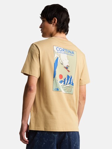 THE NORTH FACE Tričko 'Mountain Celebration' – zelená: přední strana