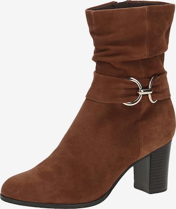 CAPRICE Ankle Boots in Brown: front