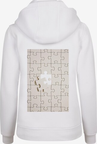 Merchcode Sweatshirt 'Missing Peace' in Weiß