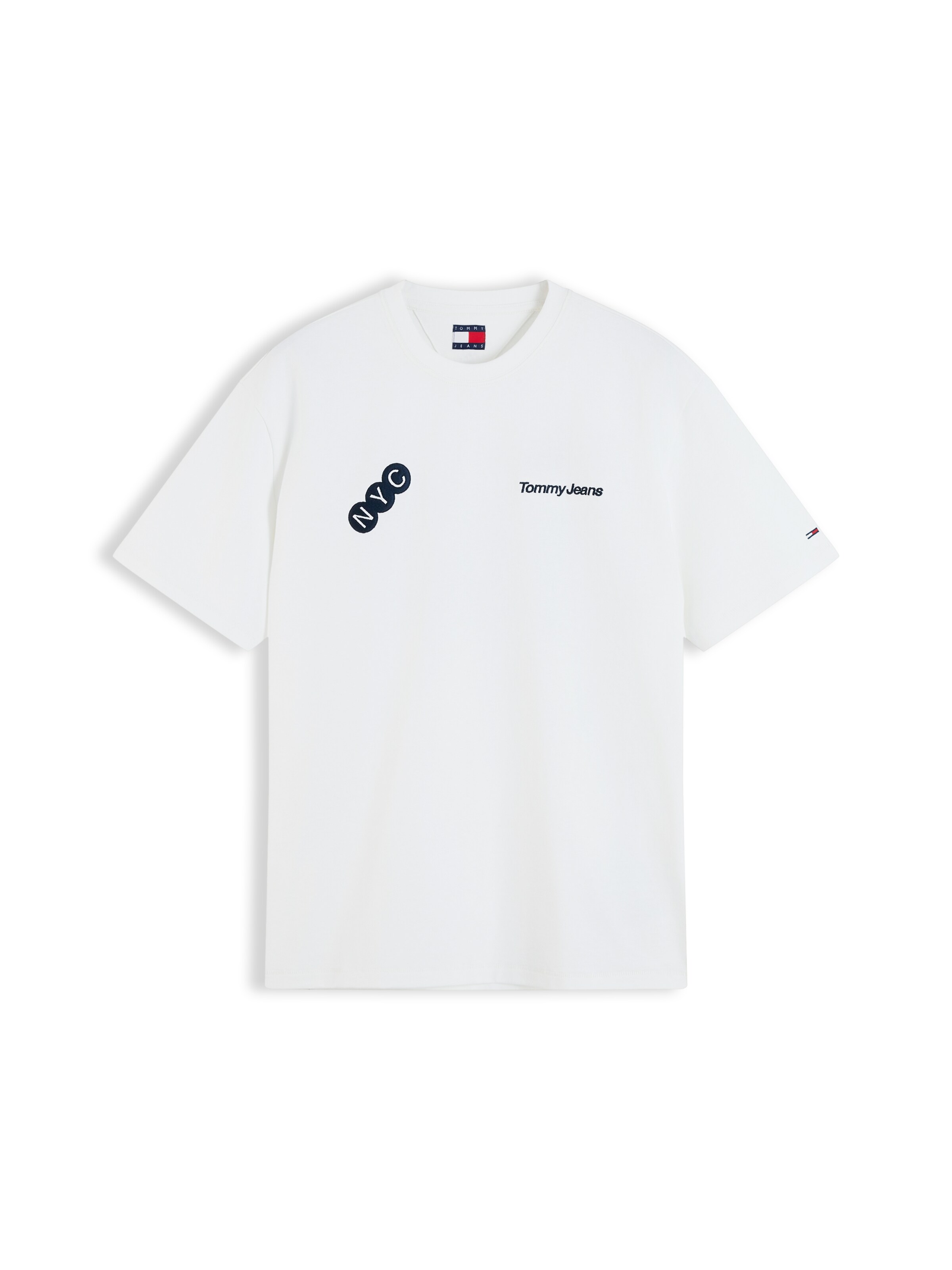 Tommy Jeans T-shirt 'NYC' i vit: framsida