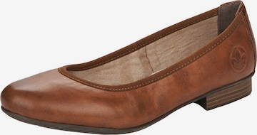 Rieker Ballet Flats in Brown: front