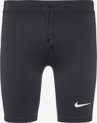 NIKE Workout Pants 'Fast' in Black / White, Item view