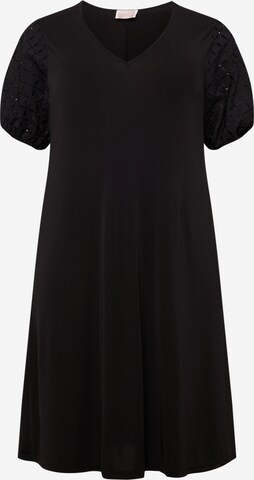 Persona by Marina Rinaldi - Vestido 'ORZO' em preto: frente